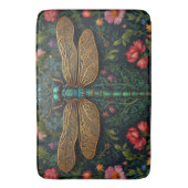 ヴィンテージエレガントトンボ植物学 バスマット (正面縦)