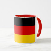 ヴィンテージエレガントドイツ国旗のセラミック マグカップ (正面右)