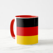 ヴィンテージエレガントドイツ国旗のセラミック マグカップ (正面左)