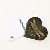 ヴィンテージエレガントドラゴンフライ芸術bohoシック植物学 ノートブック (内部)