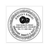 ヴィンテージエレガントドーナツ自家製ベーカリー セルフインキングスタンプ (デザイン)