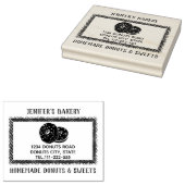 ヴィンテージエレガントドーナツ自家製ベーカリー ラバースタンプ (押印)