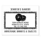 ヴィンテージエレガントドーナツ自家製ベーカリー ラバースタンプ (インプリント)