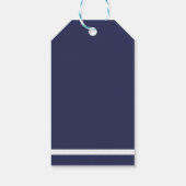 ヴィンテージエレガントネイビーバッハバチェロレッテ ギフトタグ (裏面)