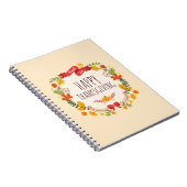 ヴィンテージエレガントハッピーサンクスギビング |ゲストブック ノートブック (右側)