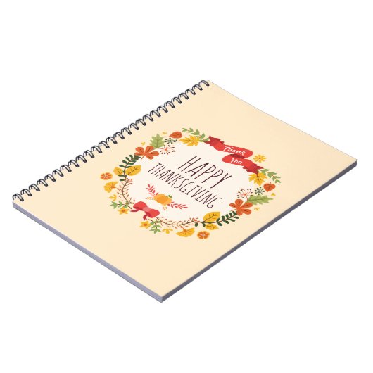 ヴィンテージエレガントハッピーサンクスギビング |ゲストブック ノートブック (左側)