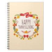 ヴィンテージエレガントハッピーサンクスギビング |ゲストブック ノートブック (正面)