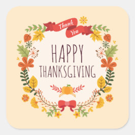 ヴィンテージエレガントハッピーサンクスギビング | シール