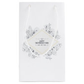 ヴィンテージエレガントハッピーマザーズデイ |抱き枕 スモールペーパーバッグ (裏面)