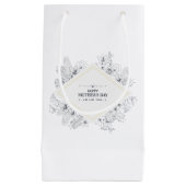 ヴィンテージエレガントハッピーマザーズデイ |抱き枕 スモールペーパーバッグ (正面)