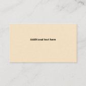 ヴィンテージエレガントハニービーハイブズビジネスカード 名刺 (裏面)