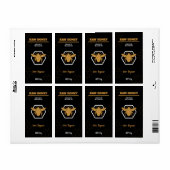 ヴィンテージエレガントハニーJAR製品ラベルシール ラベル (フルシート)