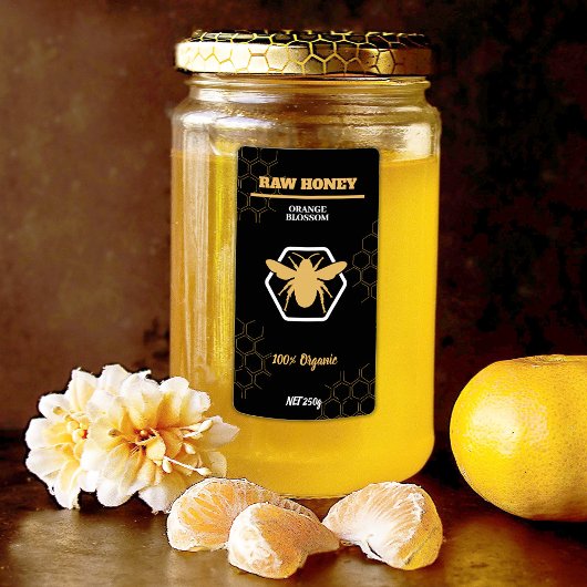 ヴィンテージエレガントハニーJAR製品ラベルシール ラベル