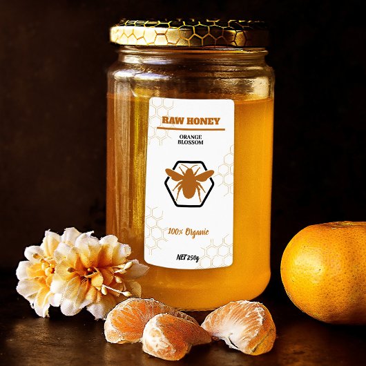 ヴィンテージエレガントハニーJAR製品ラベルシール ラベル