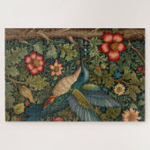 ヴィンテージエレガントハミングバードアートボホシック ジグソーパズル (横)