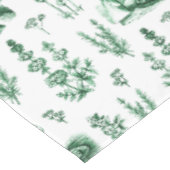 ヴィンテージエレガントハーバルガーデンセージ緑トワール テーブルクロス (アングル)