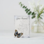 ヴィンテージエレガントバタフライジュエリーイヤリングディスプレイ 名刺 (スタンド正面)