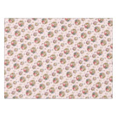 ヴィンテージエレガントバラフローラルパターン テーブルクロス (正面(横))