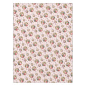 ヴィンテージエレガントバラフローラルパターン テーブルクロス (正面)