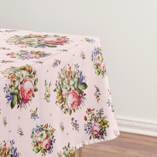 ヴィンテージエレガントバラフローラルパターン テーブルクロス (インサイチュ)