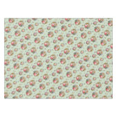 ヴィンテージエレガントバラフローラルパターン テーブルクロス (正面(横))