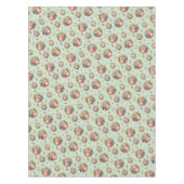 ヴィンテージエレガントバラフローラルパターン テーブルクロス (正面)