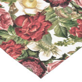 ヴィンテージエレガントバラ植物表ランナー ショートテーブルランナー (コーナー)