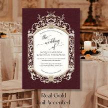 ヴィンテージエレガントバロックのスクロールワークブルゴーニュ