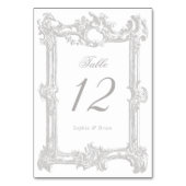 ヴィンテージエレガントバロックのフレ結婚ーム テーブルナンバー (裏面)