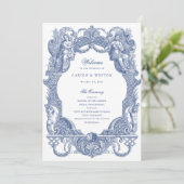 ヴィンテージエレガントバロック様式ネイビーブルートワール プログラム (スタンド正面)