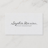 ヴィンテージエレガントパターン名刺の名前 名刺 (正面)