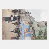 ヴィンテージエレガントパフランスのリ女性デクページ ラッピングペーパーシート (正面3)