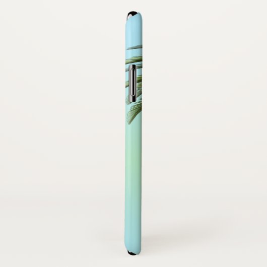 ヴィンテージエレガントパームツリーレオパードワイルドグリーン Case-Mate iPhoneケース (裏面/右)