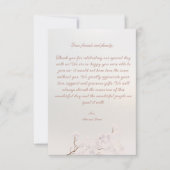 ヴィンテージエレガントパールロマンスサンキューカード サンキューカード (正面)