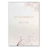 ヴィンテージエレガントパールロマ結婚ンスのテーブル番号 テーブルナンバー (裏面)