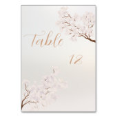 ヴィンテージエレガントパールロマ結婚ンスのテーブル番号 テーブルナンバー (正面)