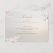 ヴィンテージエレガントパールロマ結婚ンス エンクロージャーカード (正面)