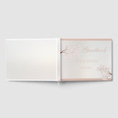 ヴィンテージエレガントパールロマ結婚ンス ゲストブック (全面)