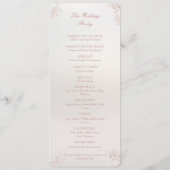 ヴィンテージエレガントパールロマ結婚ンス プログラム (裏面)