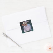 ヴィンテージエレガントビクトリアンレディ読ズ スクエアシール (封筒)