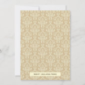 ヴィンテージエレガントビクトリアン花瓶誕生会 招待状 (裏面)