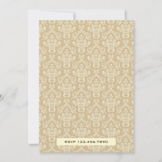 ヴィンテージエレガントビクトリアン花瓶誕生会 招待状 (裏面)