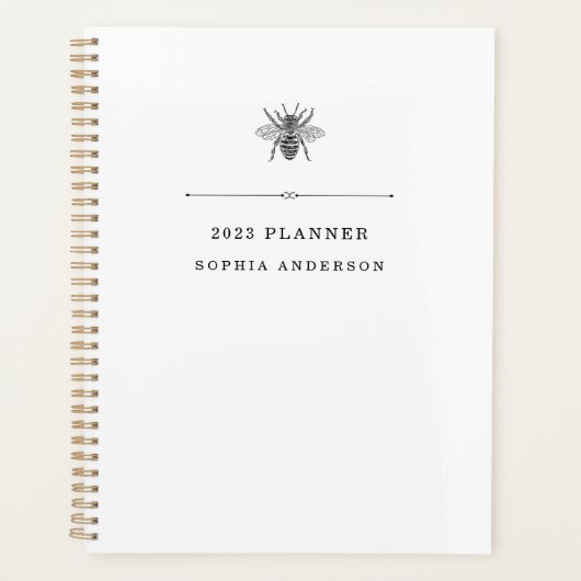 ヴィンテージエレガントビー プランナー手帳 (正面)