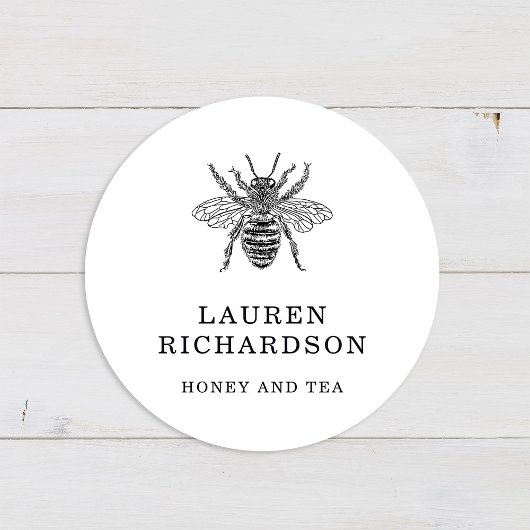 ヴィンテージエレガントビー ラウンドシール