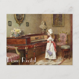 ヴィンテージエレガントピアノのリサイタル招待状 招待状