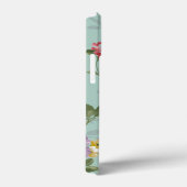 ヴィンテージエレガントピンクの赤いバラの花柄ケース Case-Mate iPhoneケース (裏面 / 右)