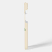 ヴィンテージエレガントピンクフローラモノグラム iPhoneケース (左側面)