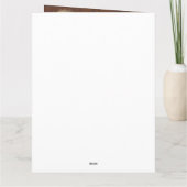 ヴィンテージエレガントピンクブルービババスケット牡丹 サンキューカード (裏面)