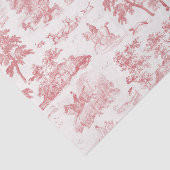 ヴィンテージエレガントピンクレッドホース狩りトワール 薄葉紙 (詳細)