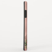 ヴィンテージエレガントピンクレッドローズフローラモノグラム Case-Mate iPhoneケース (裏面/右)